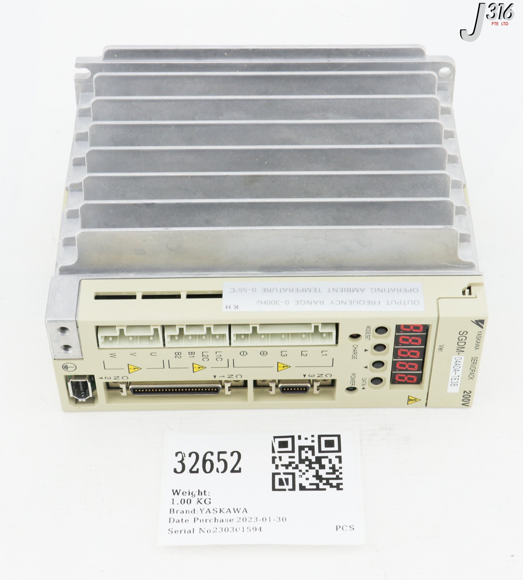32652 YASKAWA SERVO DRIVE, SERVOPACK SGDM-04ADA-TE3B – J316Gallery